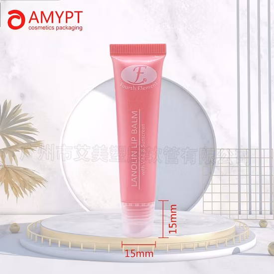 Tubi di compressione cosmetici in plastica per stampa a caldo vuoti personalizzati per il pacchetto lucidalabbra